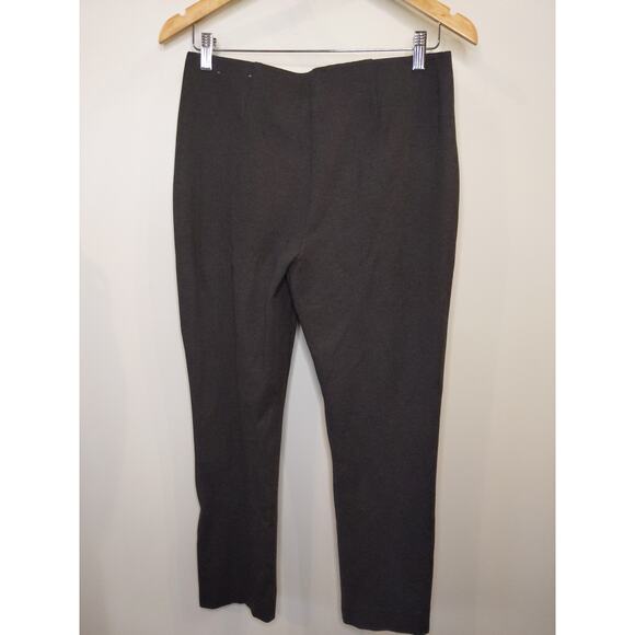 Chicos Women Sz 0 XS Gray Black Button Detail Ankle Pull On Pants Elastic waist - Picture 2 of 8